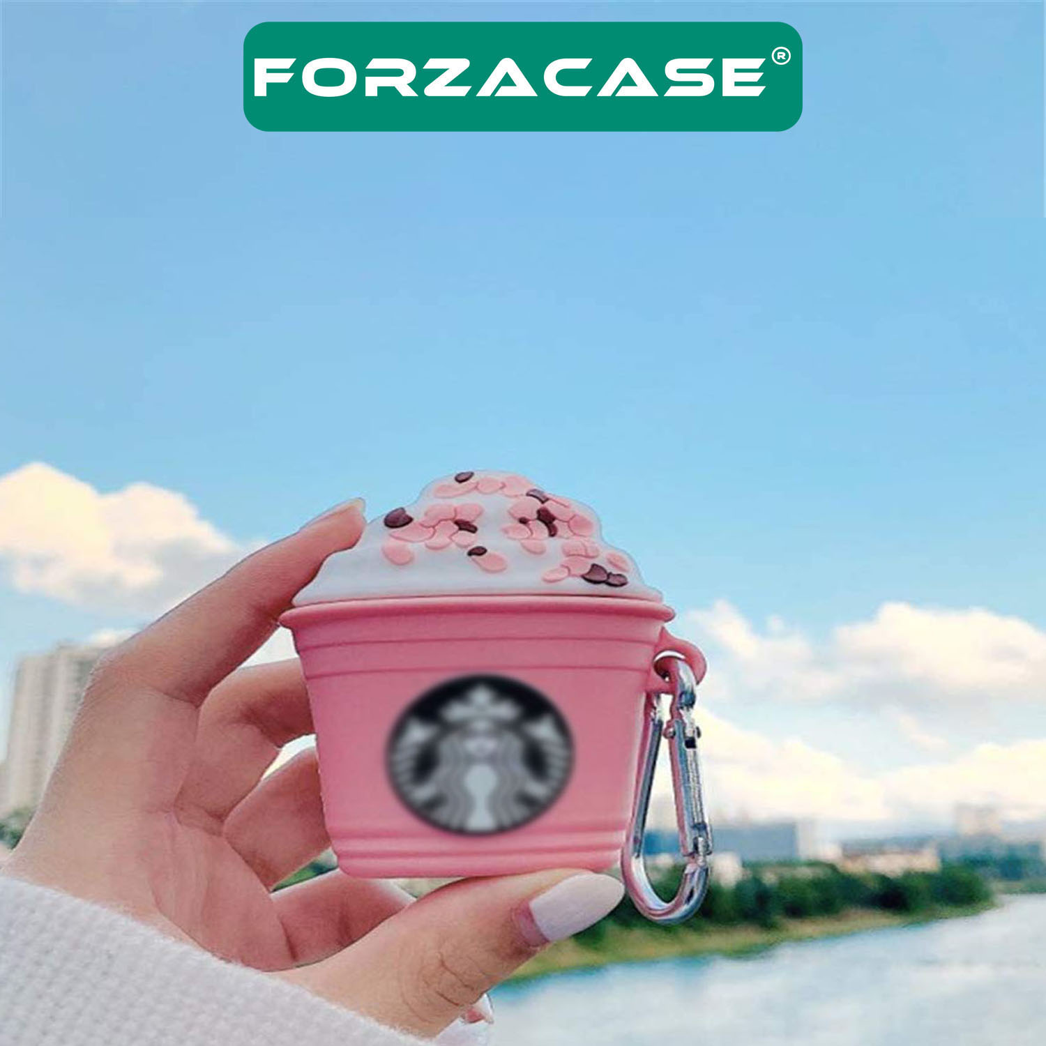 Forzacase Airpods Pro uyumlu Desenli Anahtar Askılıklı Bluetooth Kulaklık Kılıfı - FC388