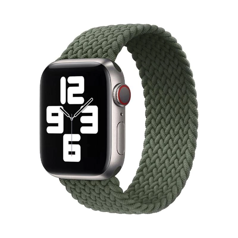Forzacase Apple Watch 11 42mm ile uyumlu Hasır Örgü Solo Loop Kordon Kayış - FC401