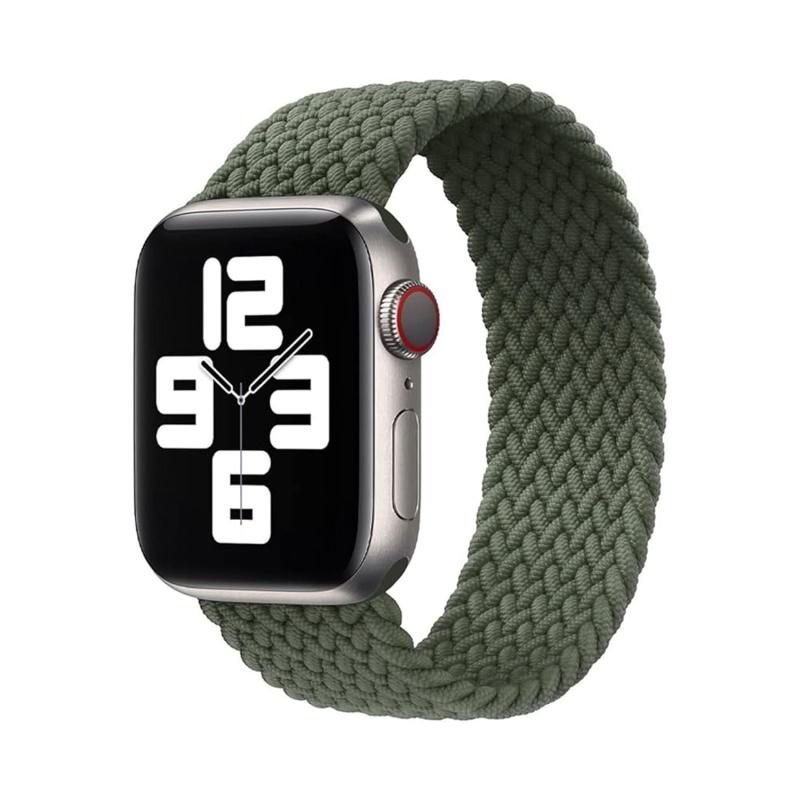 Forzacase Apple Watch 12 46mm ile uyumlu Hasır Örgü Solo Loop Kordon Kayış - FC401
