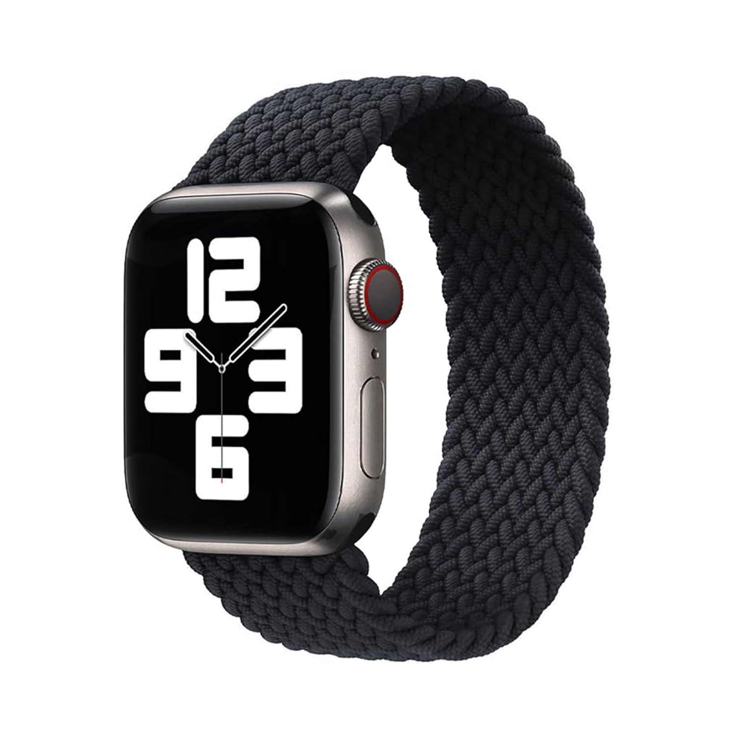 Forzacase Apple Watch 12 46mm ile uyumlu Hasır Örgü Solo Loop Kordon Kayış - FC401