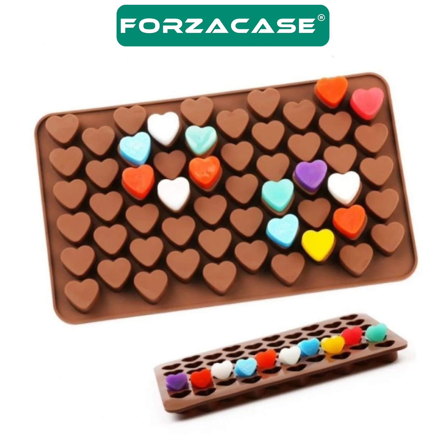 Forzacase Yapışmaz Mini Kalp Desenli Çikolata Kalıbı - FC409