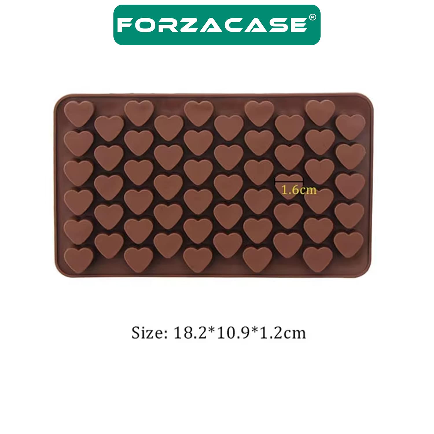 Forzacase Yapışmaz Mini Kalp Desenli Çikolata Kalıbı - FC409
