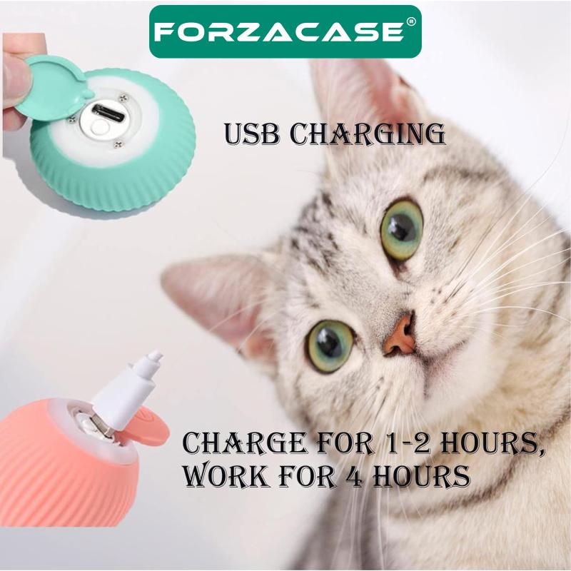 Forzacase Akıllı İnteraktif Şarjlı Kedi Oyuncağı Kedi Topu - FC418