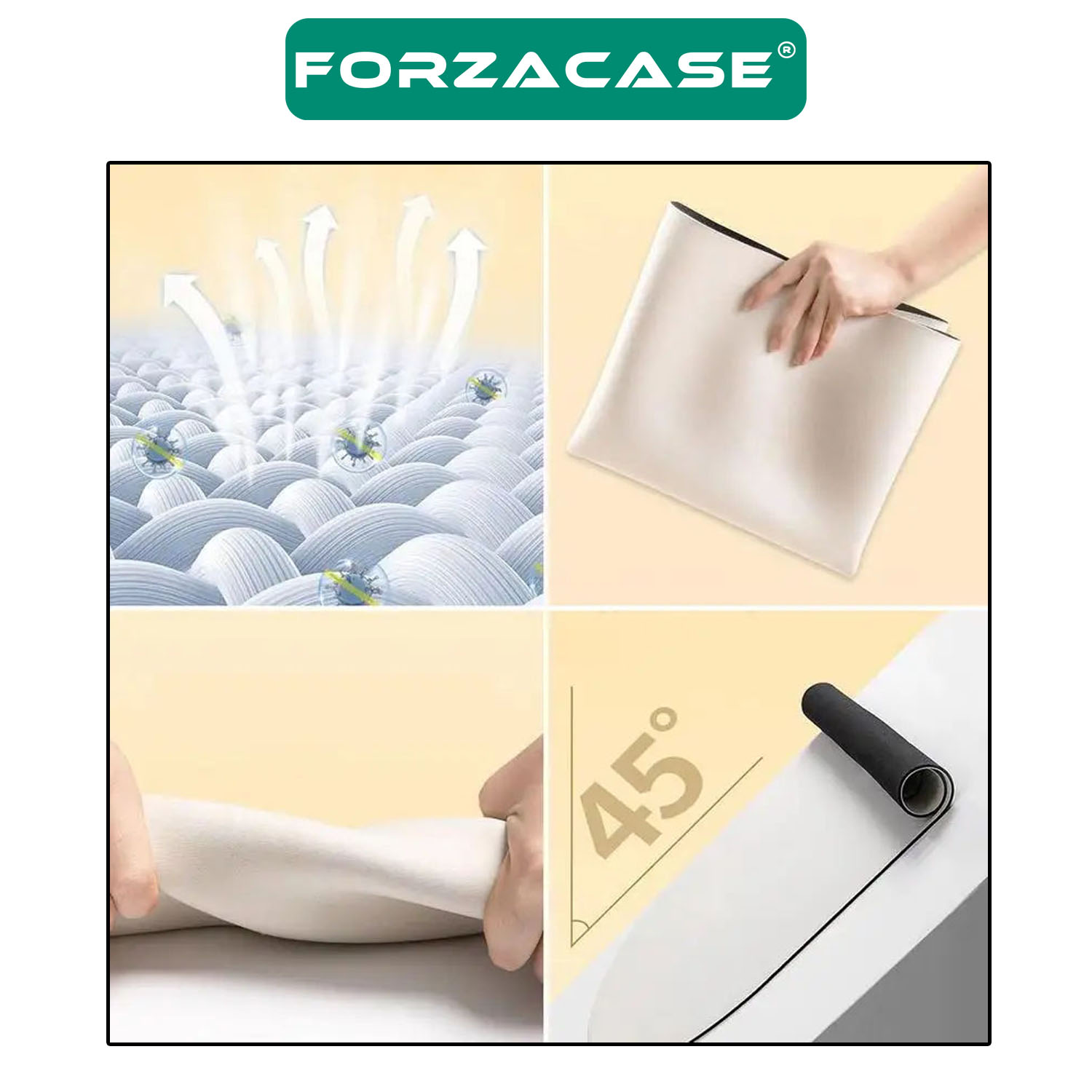 Forzacase Banyo Paspası Kaymaz Tabanlı Süper Emici 3D Tasarım Banyo Mutfak Paspası - FC425