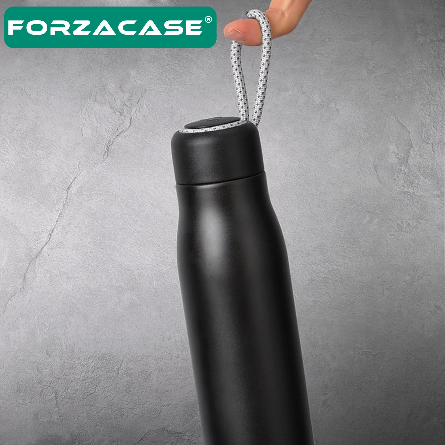 Forzacase Paslanmaz Çelik 500 ml Sıcak Soğuk Tutan Çay Kahve Su İpli El Termosu - FC433