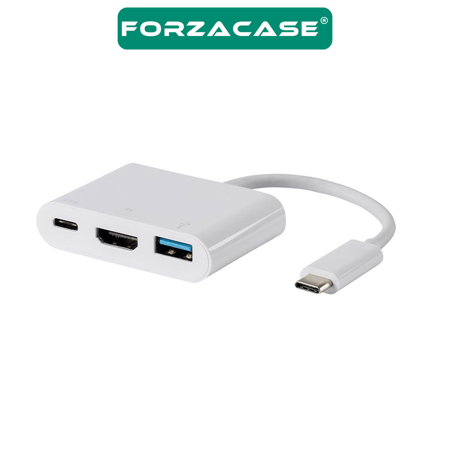 Forzacase USB 3.1 Type C To Hdmi Usb 3.0 Çevirici Dönüştürücü Adaptör Kablosu - FC444
