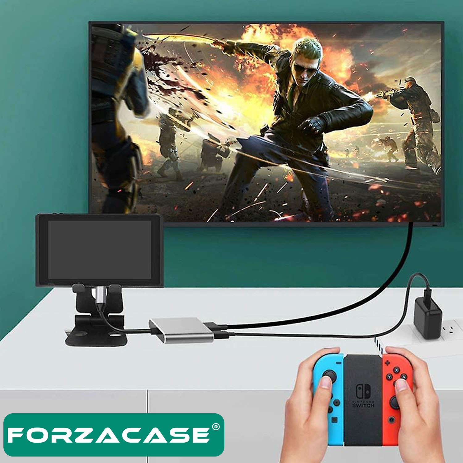 Forzacase USB 3.1 Type C To Hdmi Usb 3.0 Çevirici Dönüştürücü Adaptör Kablosu - FC444