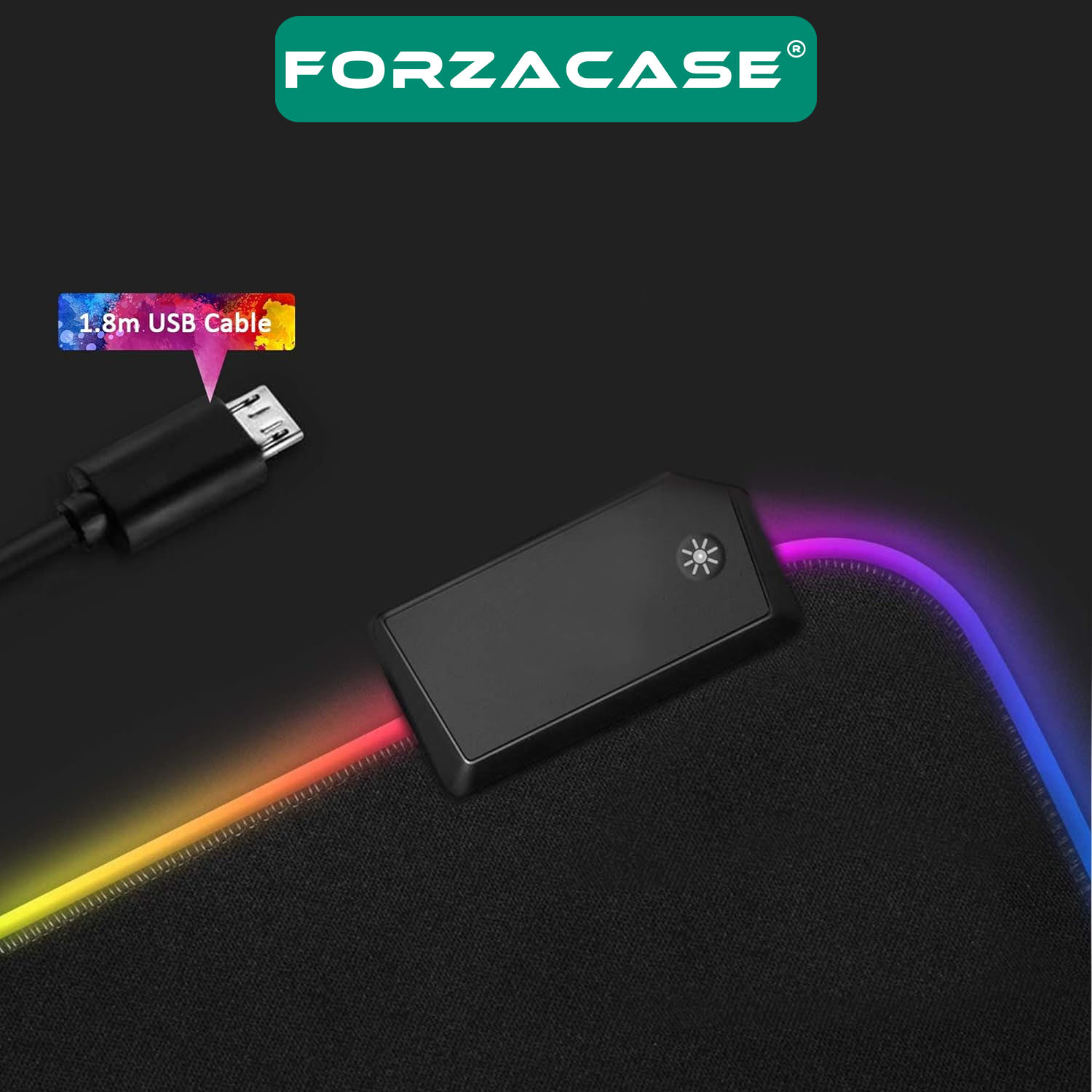 Forzacase RGB Ledli Gaming Mouse Pad 80x30cm Dünya Haritası - FC454