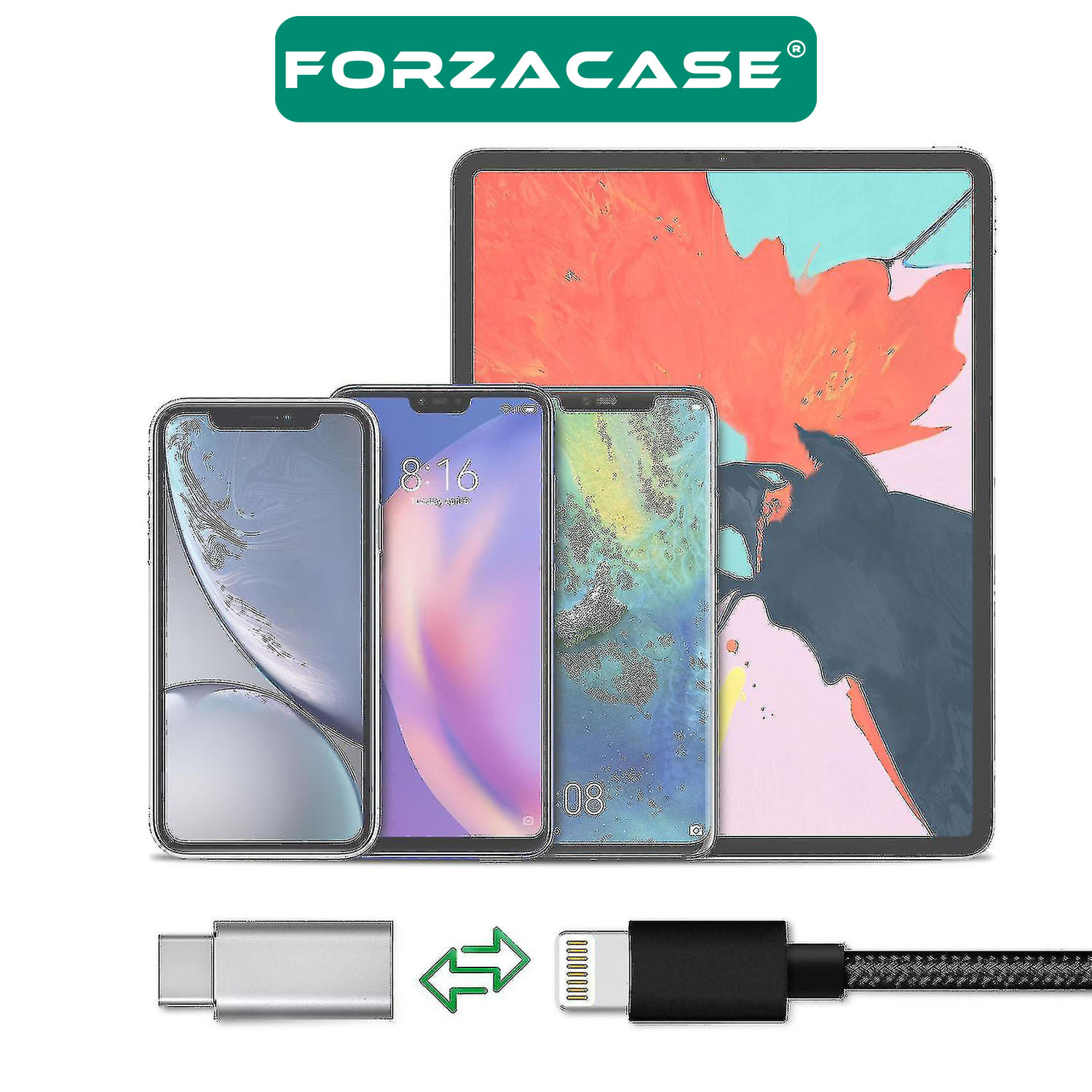 Forzacase Lightning to Type-C Şarj Adaptörü - FC483