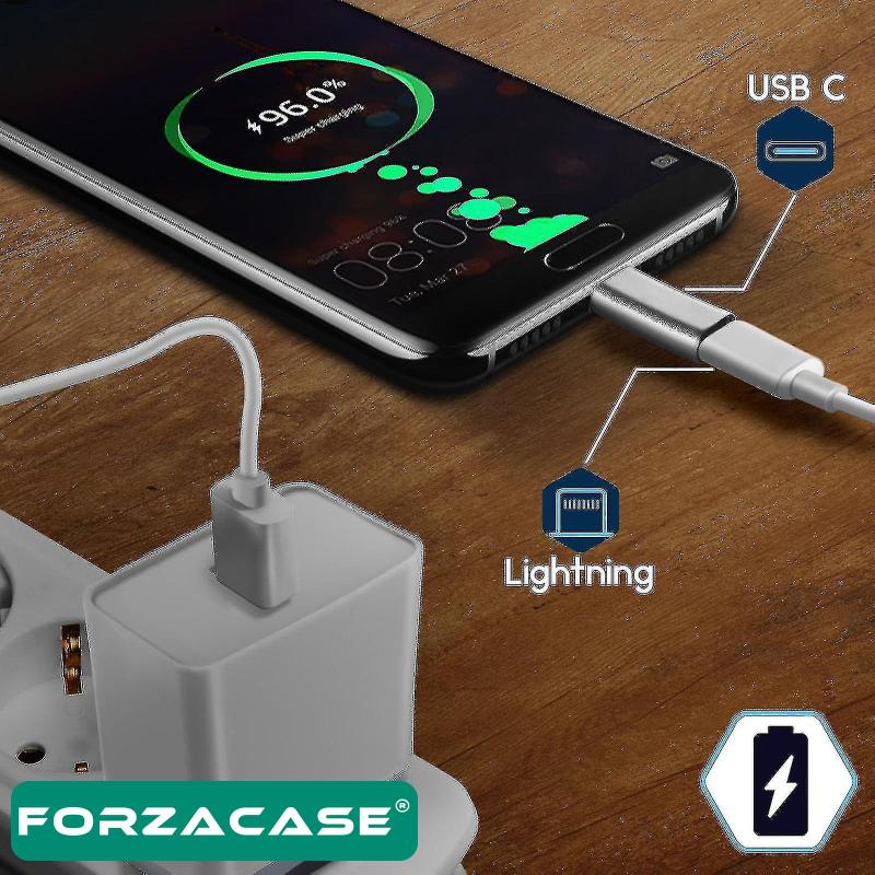 Forzacase Lightning to Type-C Şarj Adaptörü - FC483