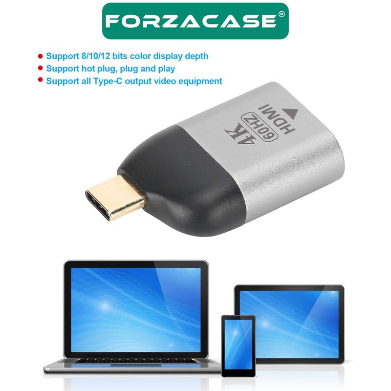 Forzacase Type-C to HDMI 4K 60hz 1080p Type-C iPhone 15 16 Serisi için HDMI Dönüştürücü - FC488