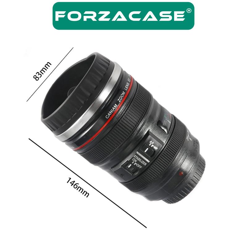 Forzacase Paslanmaz Çelik 300 ml Sıcak Soğuk Tutan Çay Kahve Su Lens Termos - FC049