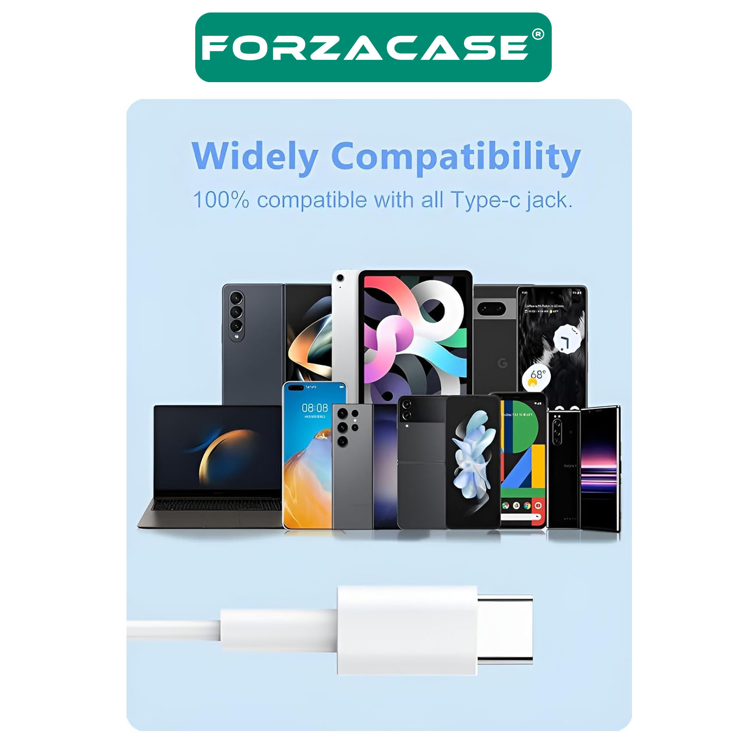 Forzacase Xiaomi Samsung Huawei Oppo Realme Uyumlu Type-C Kulaklık Kablolu Kulaklık - FC496