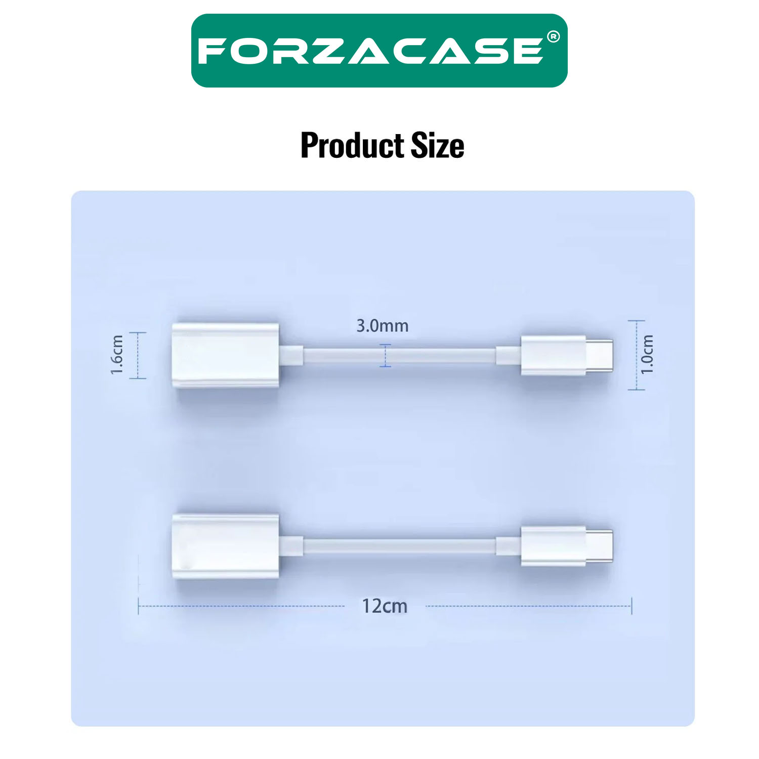 Forzacase Type-C to Lightning Çevirici Adaptör Şarj ve Kulaklık Çevirici - FC497