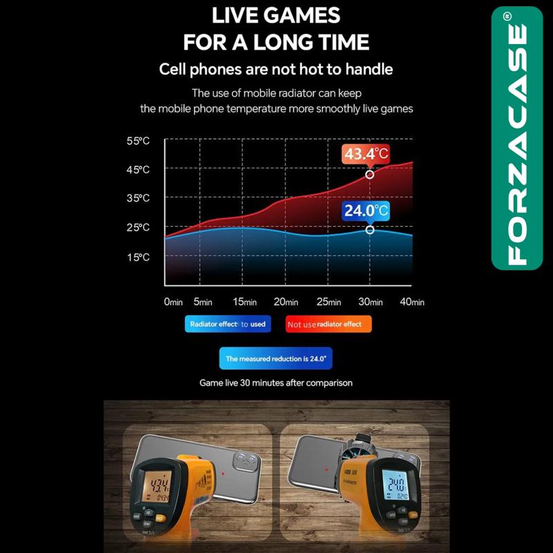 Forzacase 5000 RPM Cep Telefonu Isı Önleyici Soğutucu Fan Kablolu  - FC502