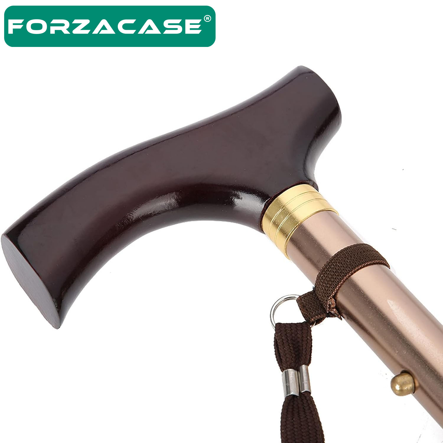 Forzacase Ayarlanabilir Alüminyum Denge Bastonu Erkekler Ve Kadınlar için Kamp, Yürüyüş - FC513