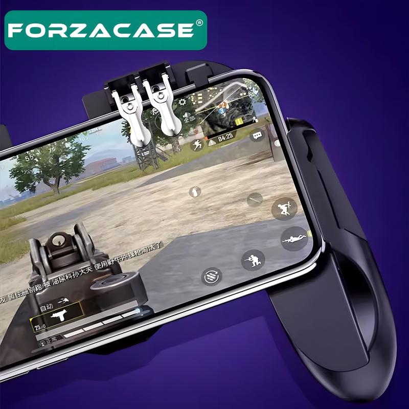 Forzacase iPhone X -XR -XS -XS Max ile uyumlu Fansız Telefon Oyun Kolu PubG Tetik Düğmesi - FC516