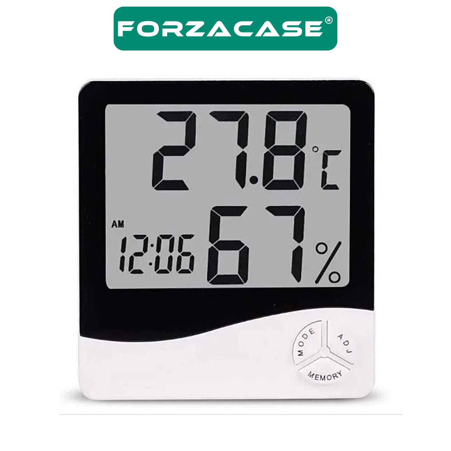 Forzacase Bebek Odası için Alarm Saat, Nem Ölçer ve Termometre - FC522