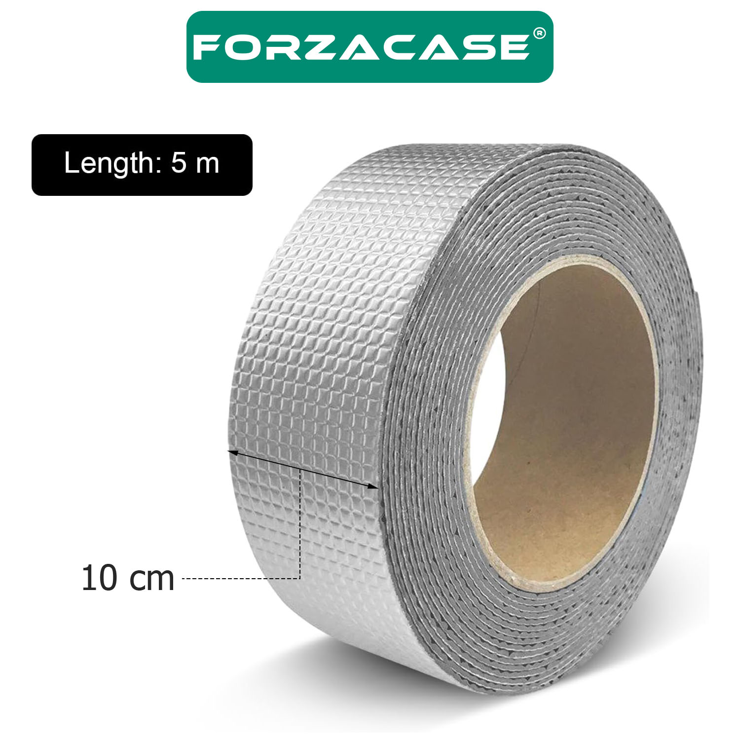 Forzacase 5 Metre x 10cm Çamur Bant Alüminyum İzolasyon Tamir Çatlak Bantı - FC523