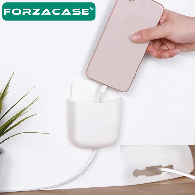 Forzacase Çok Amaçlı Duvara Monte Telefon Şarj İstasyonu Masa Düzenleyici Organizer - FC526