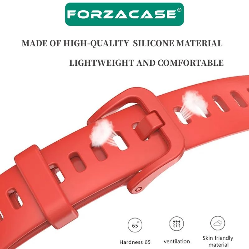 Forzacase Huawei Band 9 için Tokalı Silikon Kordon Kayış - FC541