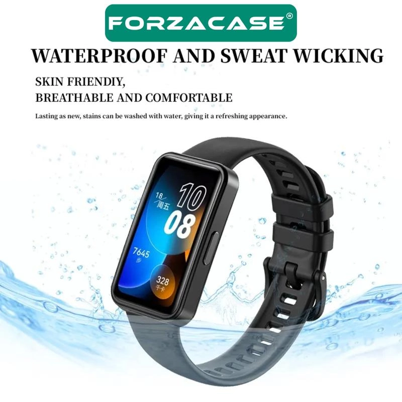 Forzacase Huawei Band 10 için Tokalı Silikon Kordon Kayış - FC541
