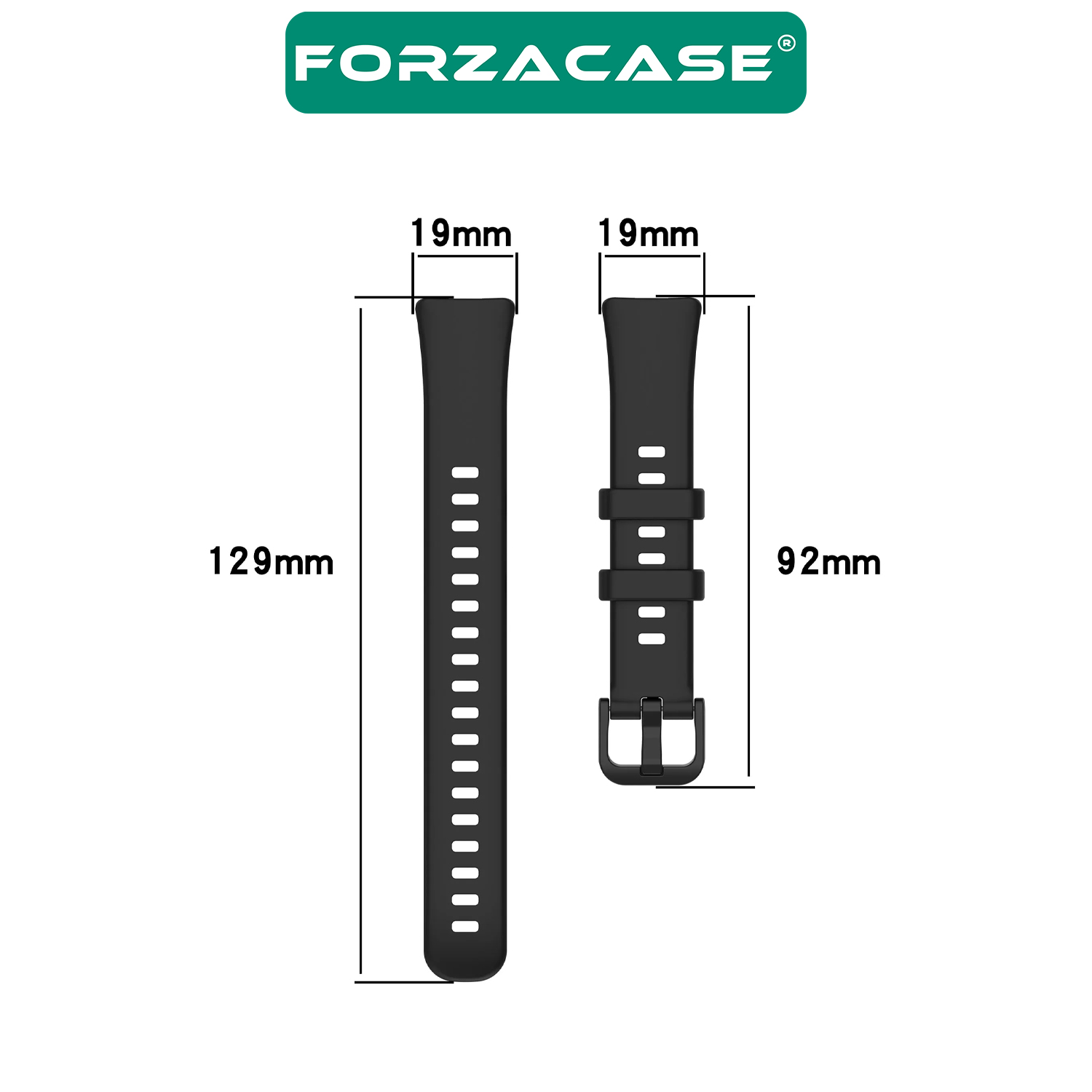 Forzacase Huawei Band 8 ile uyumlu Silikon Kordon Kayış + Ekran Koruma Filmi - FC541