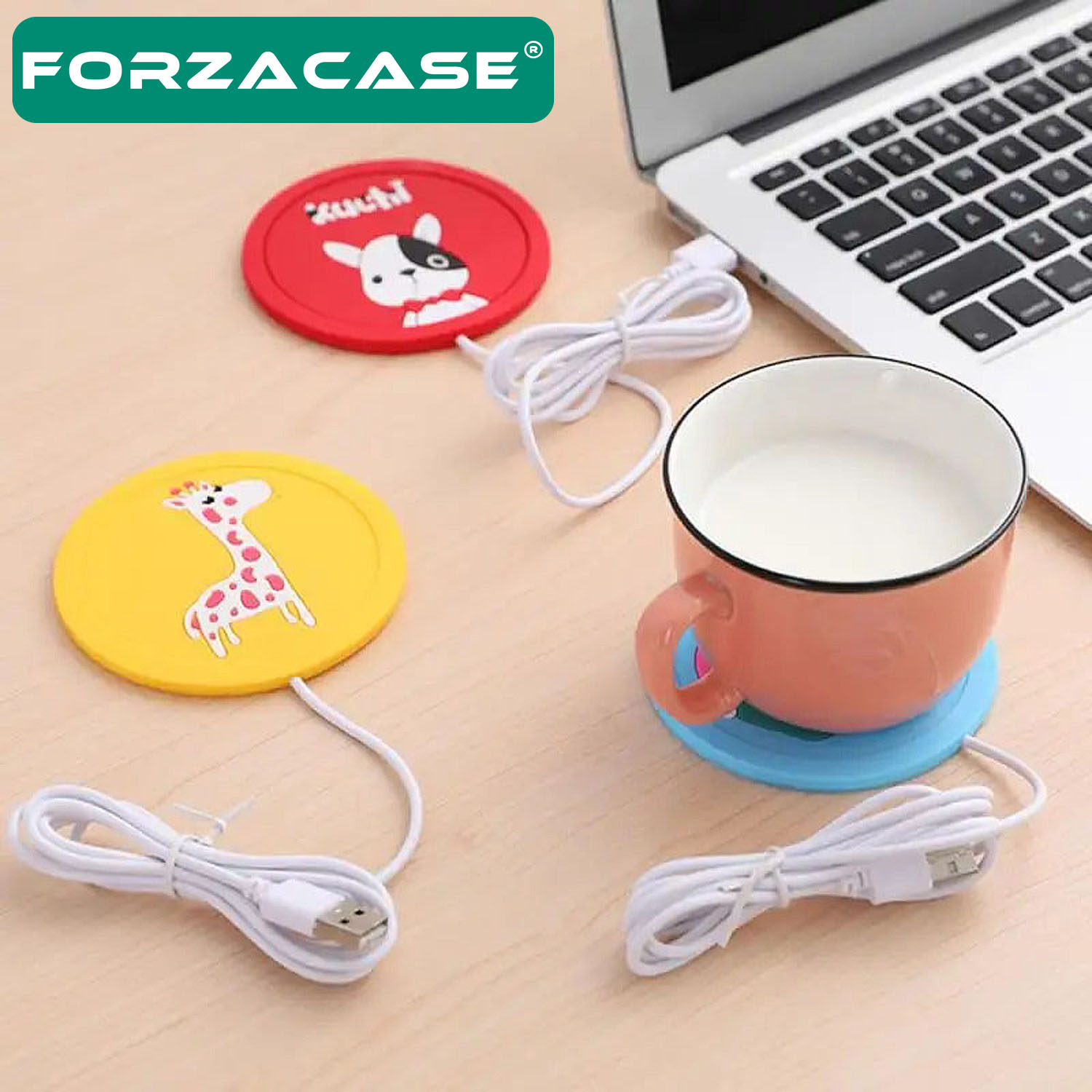 Forzacase USB Girişli Pratik Silikon Bardak Altı Isıtıcı - FC549
