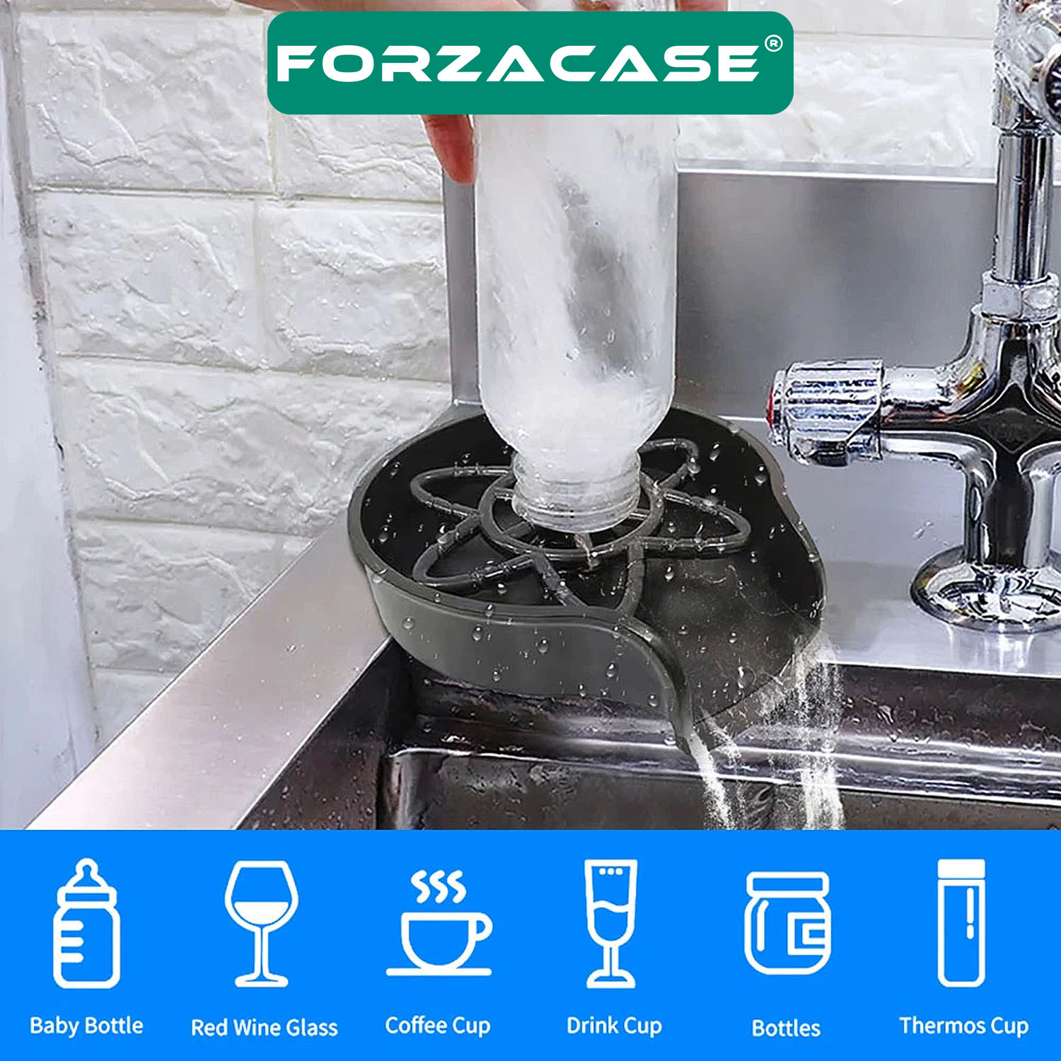 Forzacase Yüksek Basınçlı Otomatik Bulaşık Bardak Yıkama Aparatı - FC550