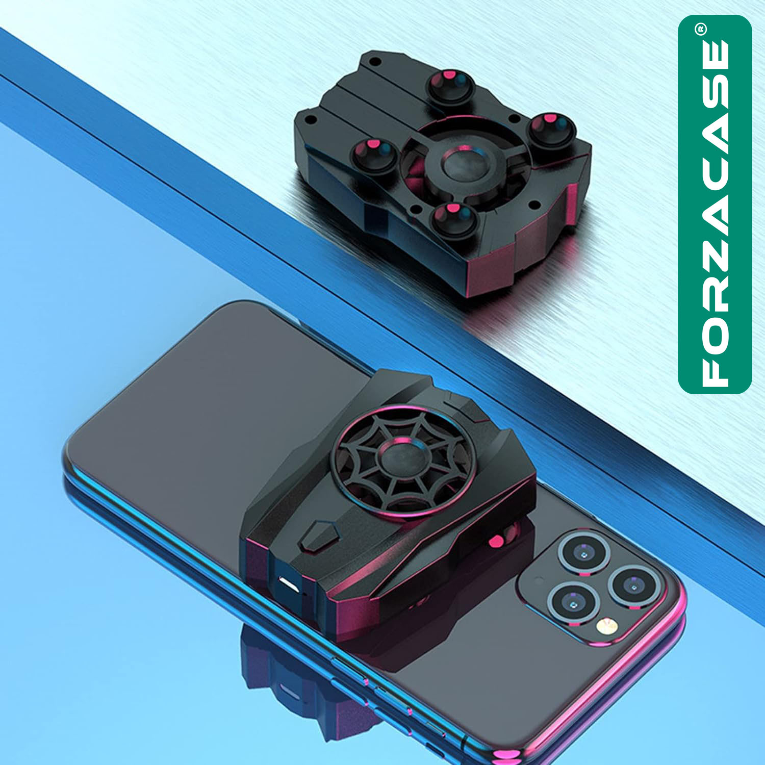 Forzacase Asus Rog Phone 5 5000 RPM Kablolu Isı Önleyici Soğutucu Fan Cooler - FC559