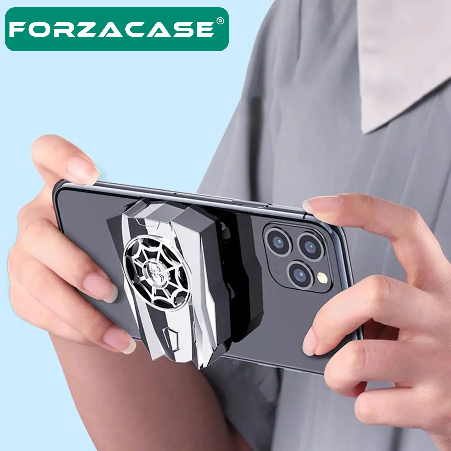 Forzacase Asus Rog Phone 5 5000 RPM Kablolu Isı Önleyici Soğutucu Fan Cooler - FC559