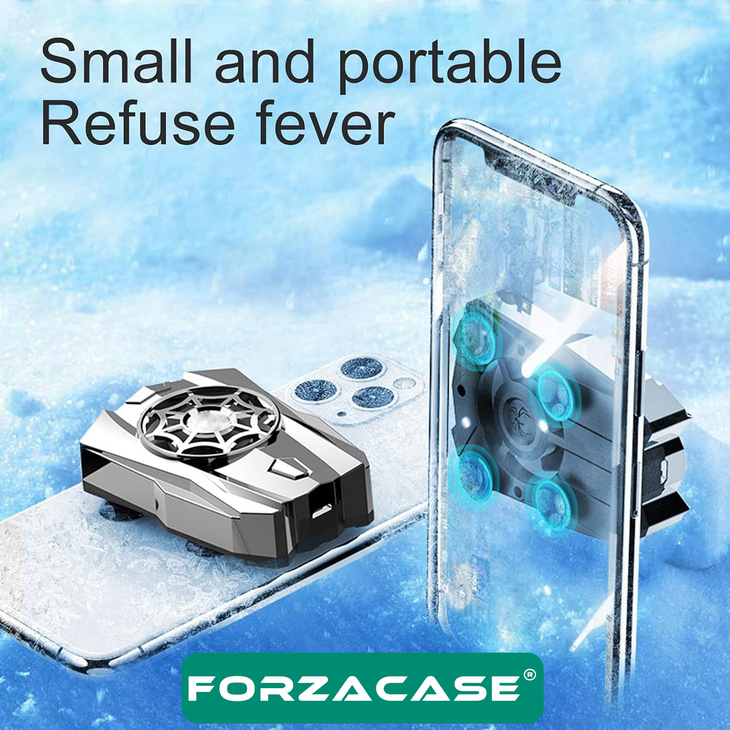 Forzacase Asus Rog Phone 5 5000 RPM Kablolu Isı Önleyici Soğutucu Fan Cooler - FC559