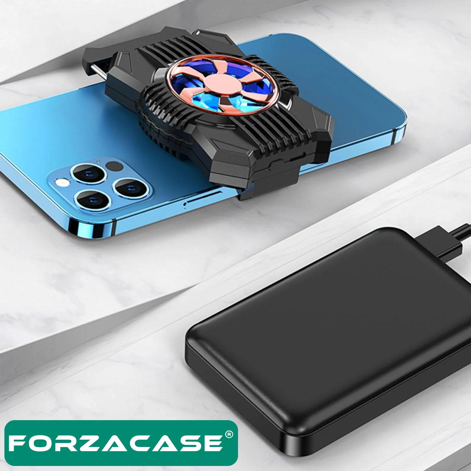 Forzacase 4000 RPM Kablolu Cep Telefonu Soğutucu Isı Önleyici Fan Cooler - FC561