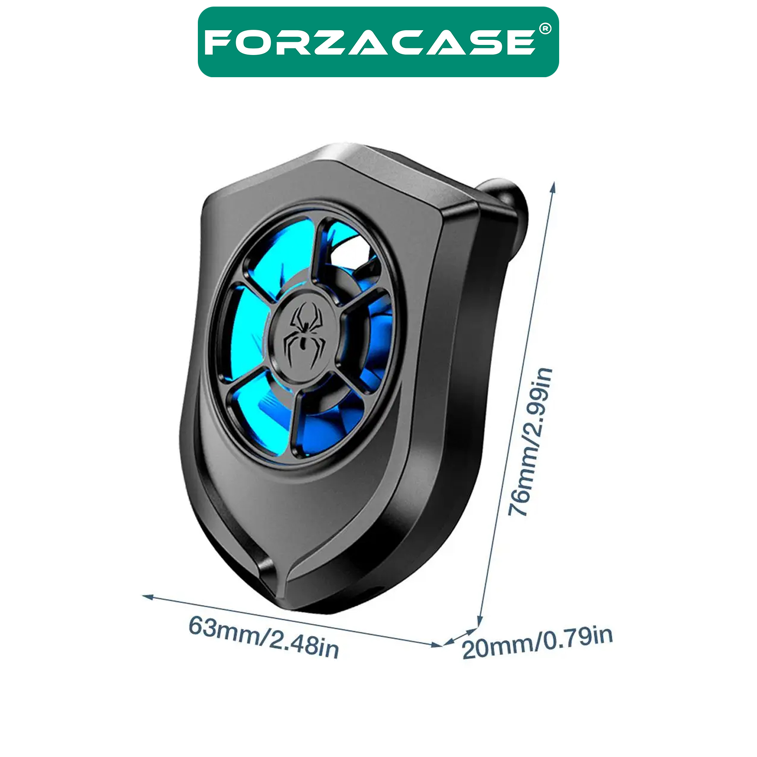Forzacase Asus ROG Phone 7 için 4700 RPM Vakumlu Kablolu Soğutucu Isı Önleyici Fan - FC562