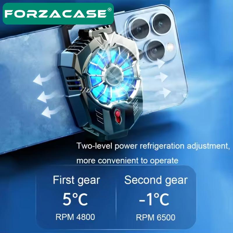 Forzacase 6500 RPM Kablolu Işıklı Telefon Soğutucu Isı Önleyici Fan - FC563