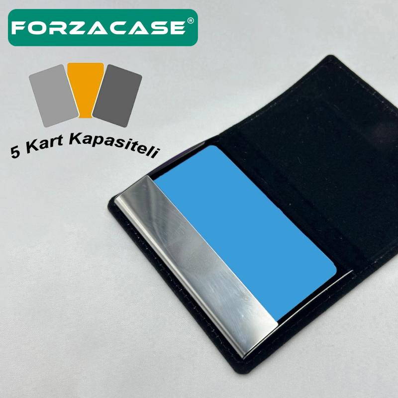 Forzacase 5 Kart Kapasiteli Günlük Mıknatıs Kapaklı Deri Cüzdan Kartlık -  FC564