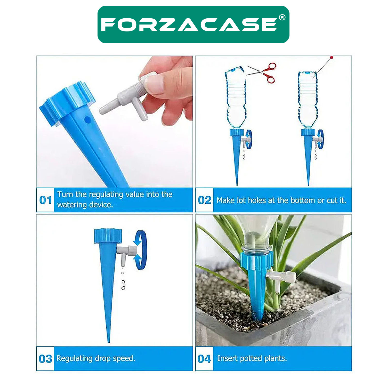 Forzacase Çiçek Damla Damla Sulama Aleti Mini Aparat - FC569