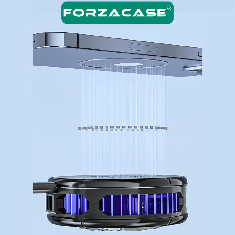 Forzacase 5000 RPM Kablolu RGB Işıklı Manyetik Tablet ve Telefon Soğutucu Isı Önleyici Fan - FC592