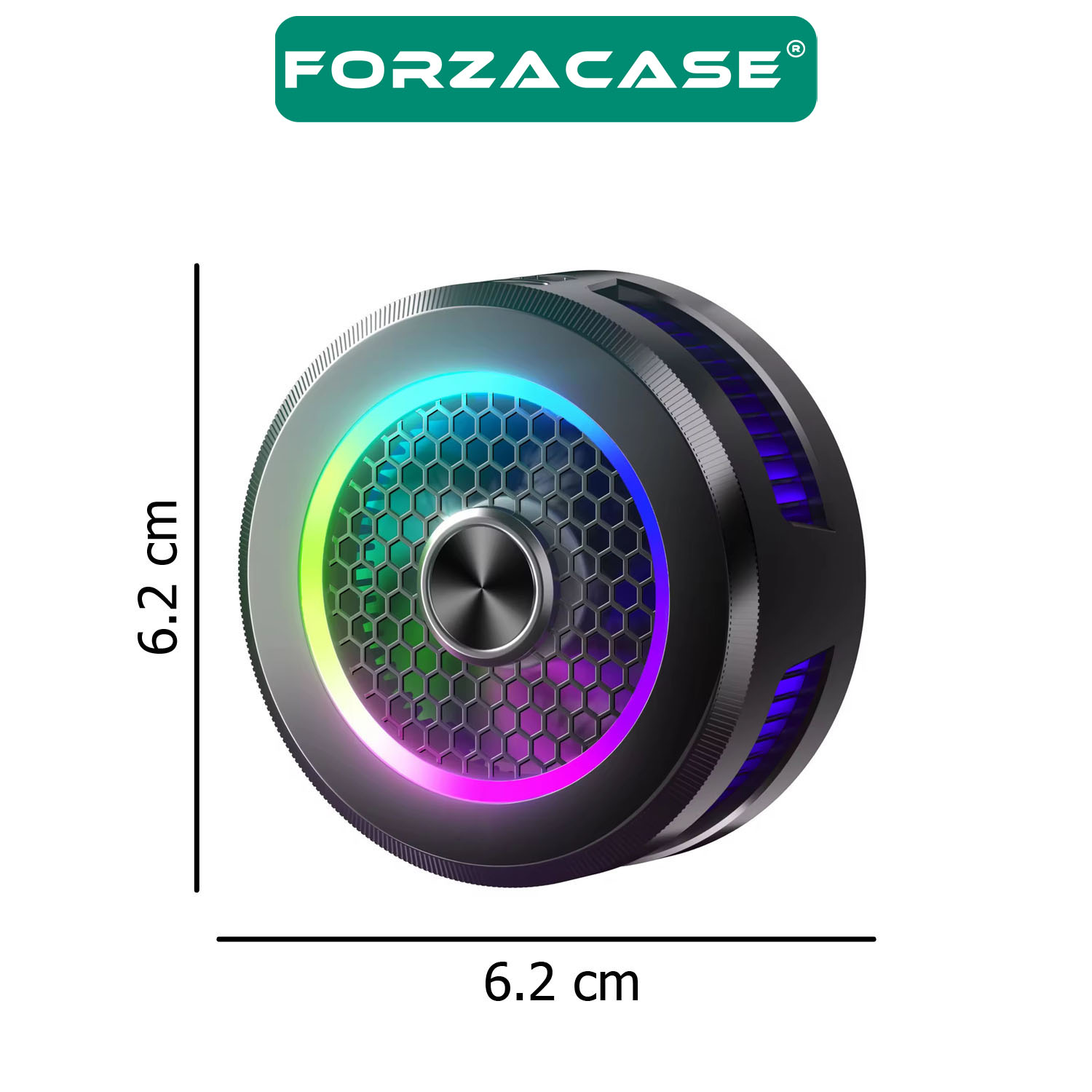 Forzacase 5500 RPM Kablolu RGB Işıklı Manyetik Tablet ve Telefon Soğutucu Isı Önleyici Fan - FC598