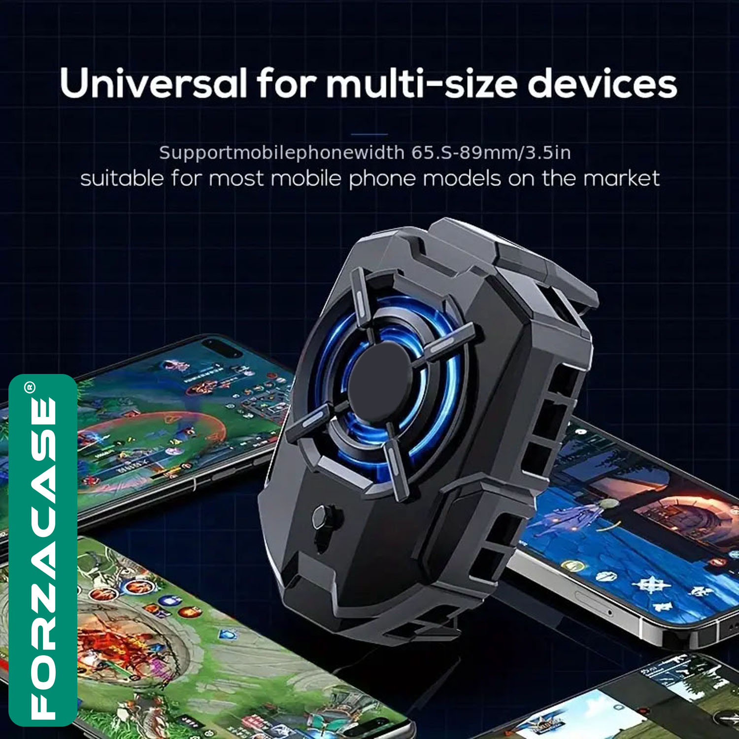 Forzacase 5000 RPM Kablolu Işıklı Cep Telefonu Soğutucu Isı Önleyici Fan - FC599