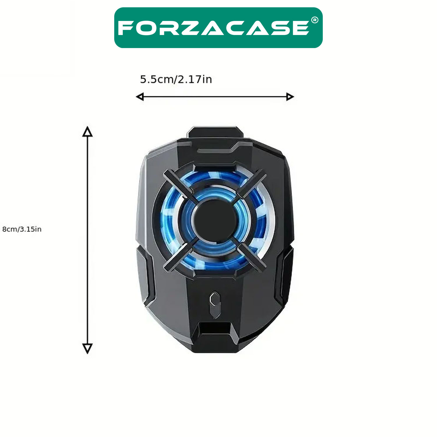 Forzacase 5000 RPM Kablolu Işıklı Cep Telefonu Soğutucu Isı Önleyici Fan - FC599