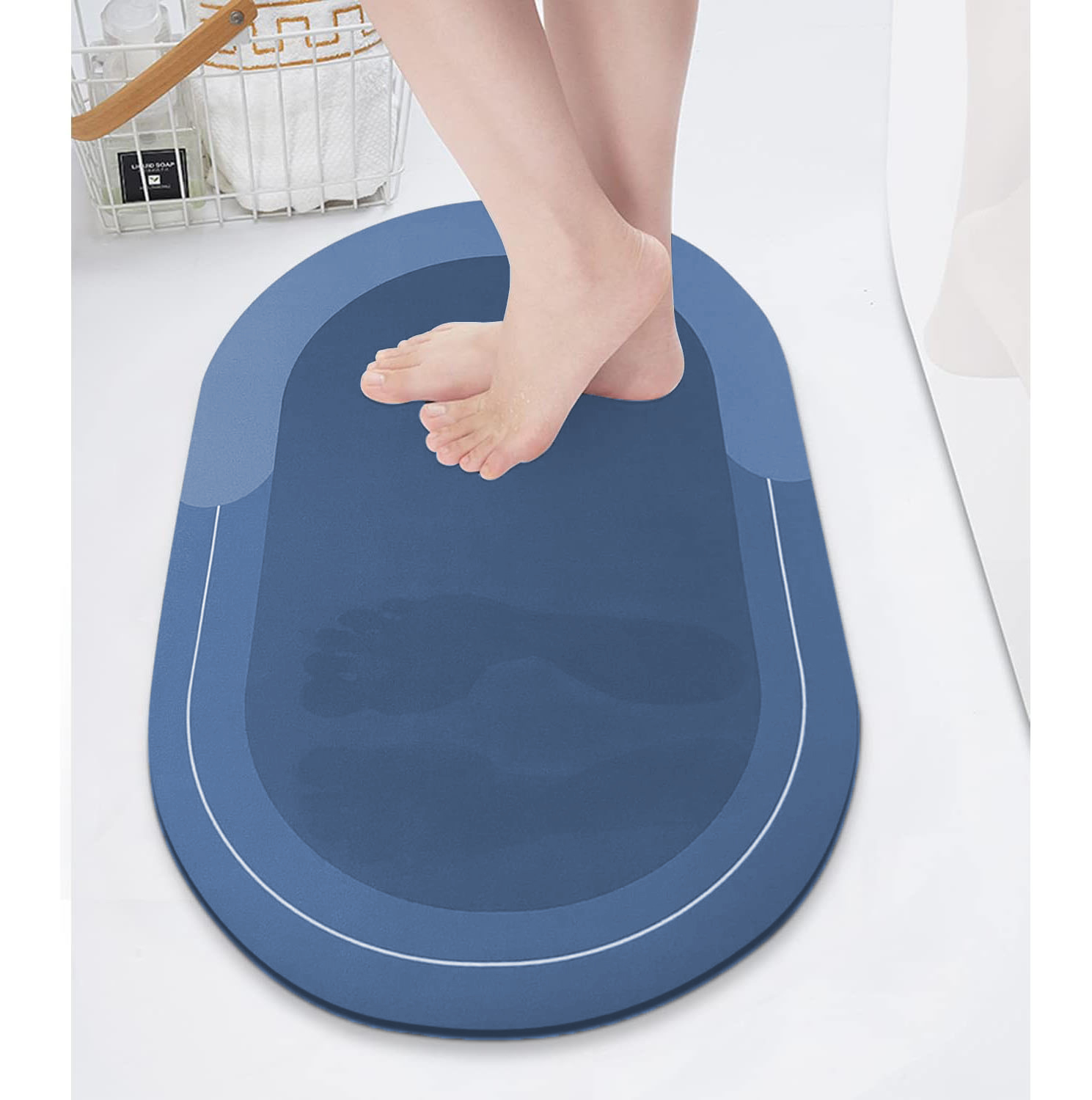 Forzacase Banyo Paspası Kaymaz Tabanlı Süper Emici Banyo Abdest Paspası 80x50cm - FC617