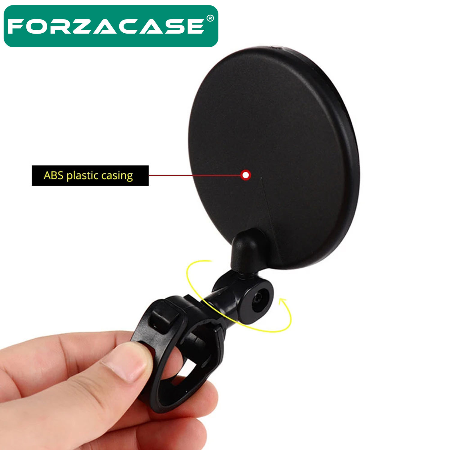 Forzacase 2 Adet Geniş Açılı Elektrikli Bisiklet Scooter Dikiz Aynası 8 cm Çap - FC619