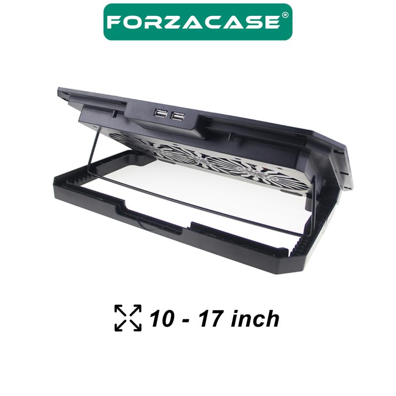 Forzacase Çift Fanlı Yükseklik Ayarlı RGB Ledli Notebook Laptop Soğutucu Stand  - FC625