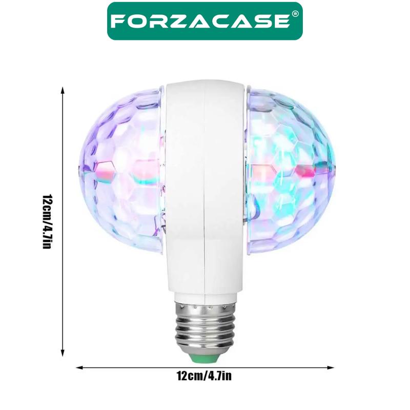 Forzacase Çift Yönlü RGB Otomatik Dönmeli Ampul Projektör Led Lambası  - FC626