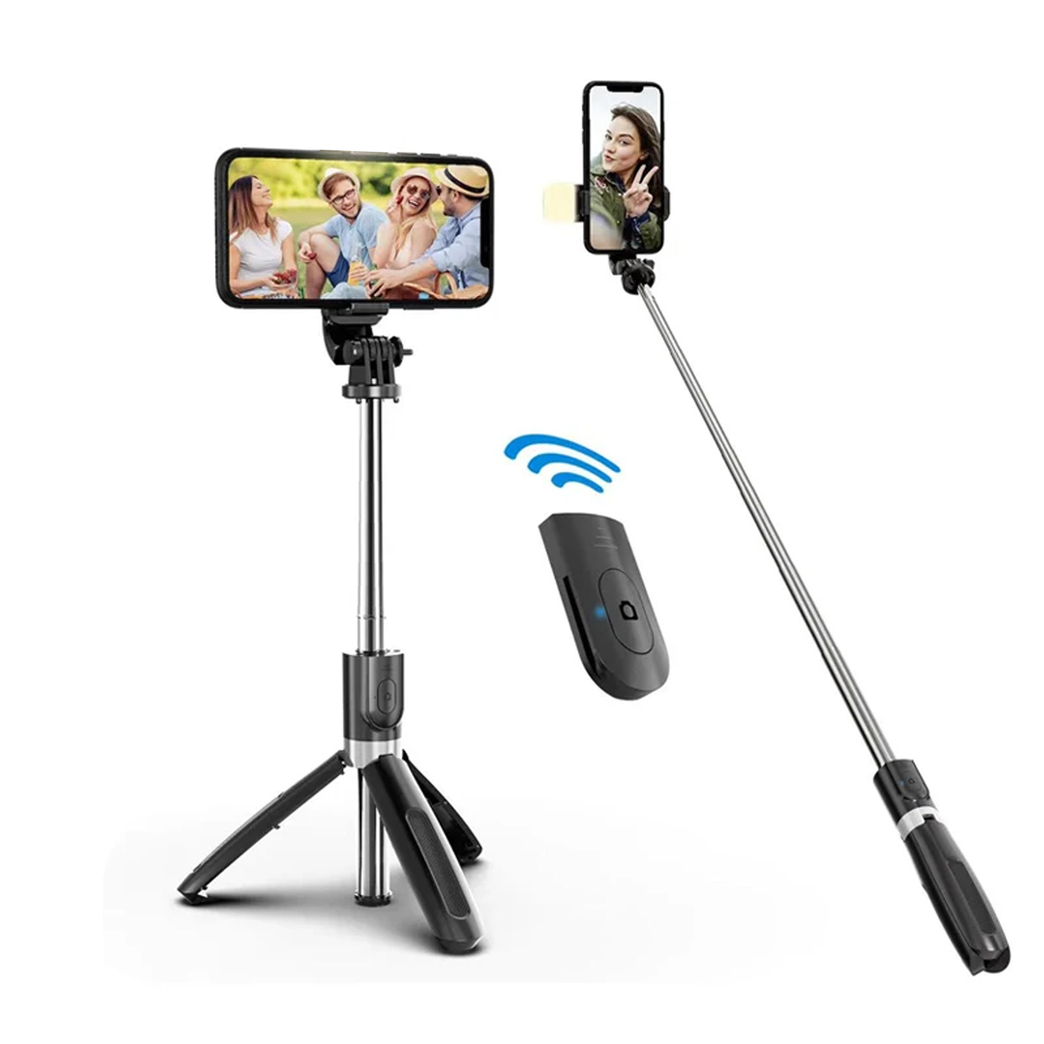 Forzacase 3 Ayak 70 cm Kamera Tripodu + Döner Başlık Telefon Tutucu - FC627