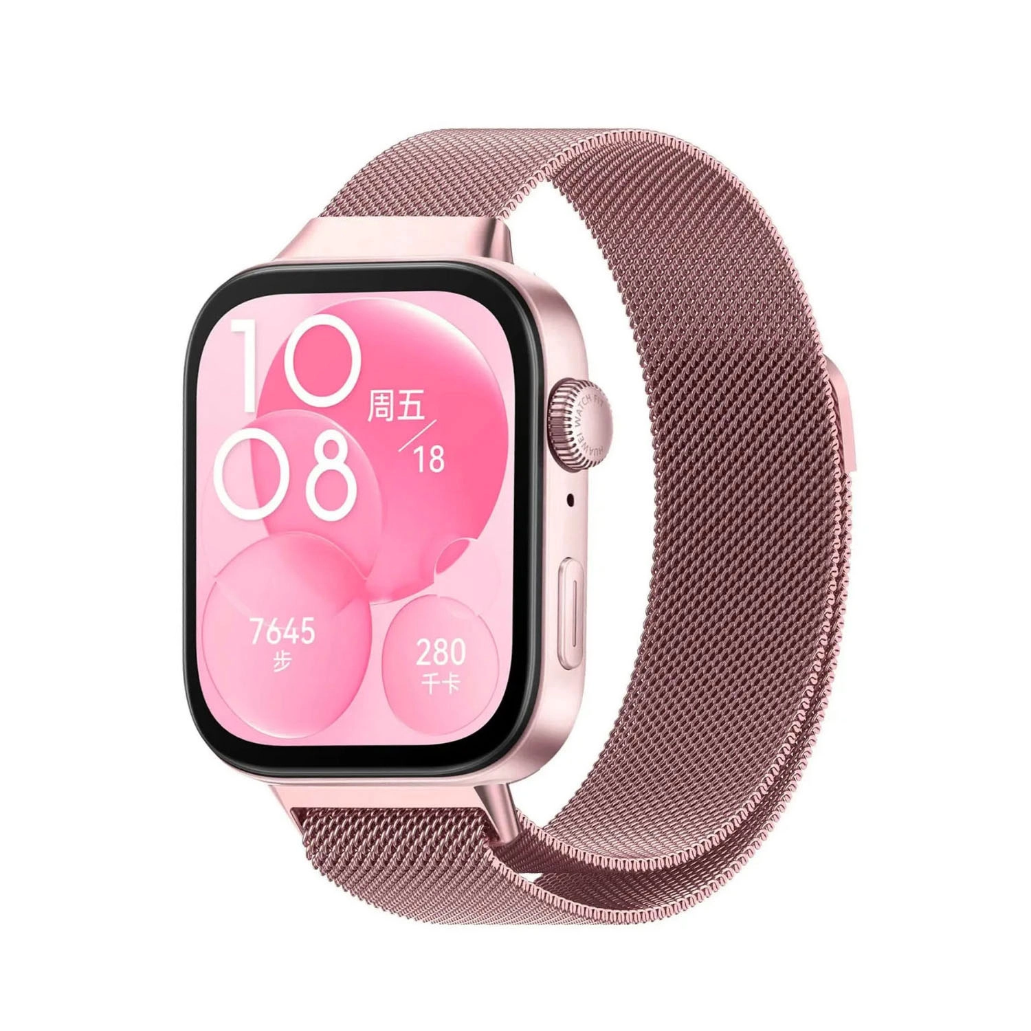 Forzacase Huawei Fit 4 / Fit 4 Pro ile uyumlu Metal Mıknatıslı Manyetik Kordon Kayış - FC634