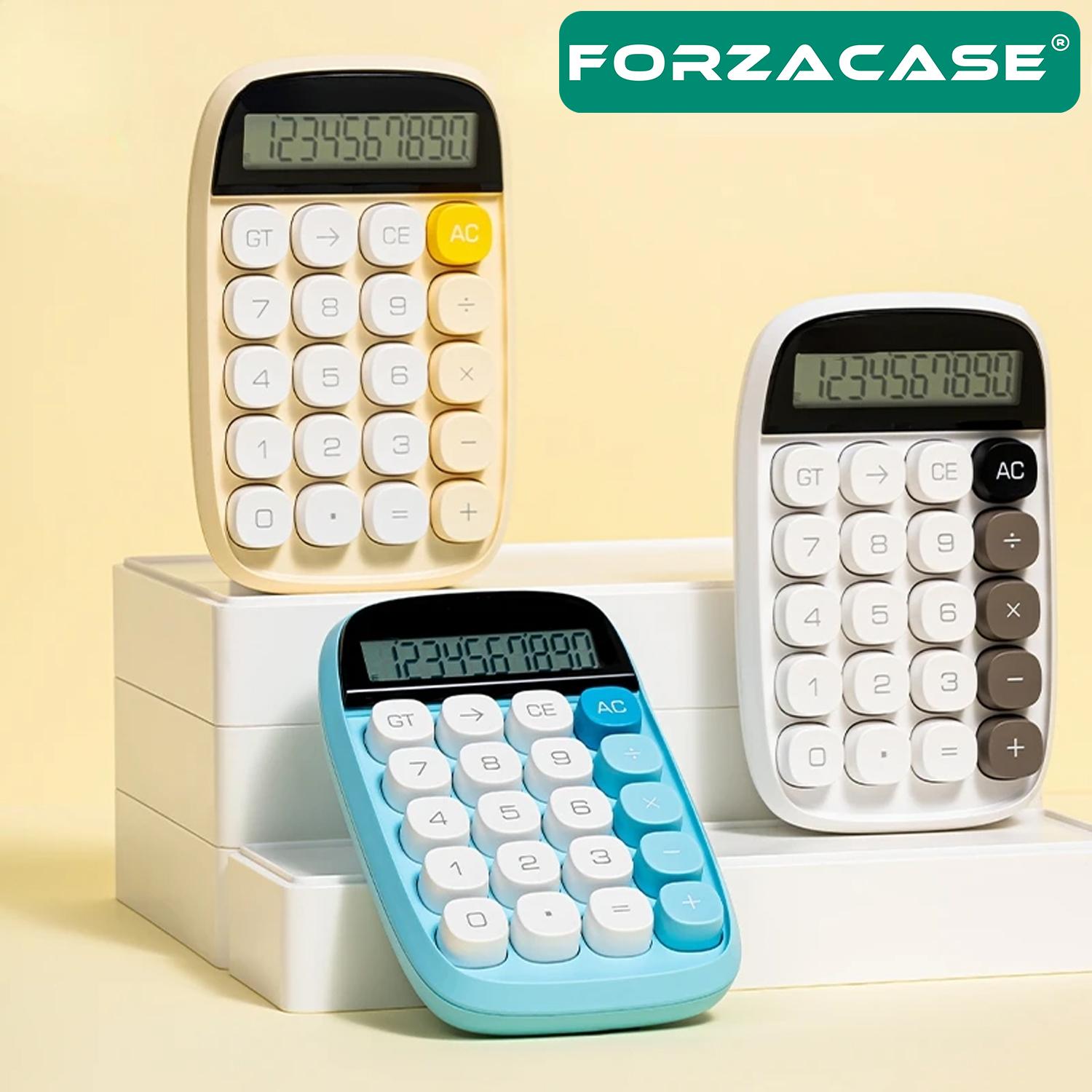 Forzacase Mekanik Klavye Görünümlü LCD Ekran 10 Tuş Hesap Makinesi  - FC637