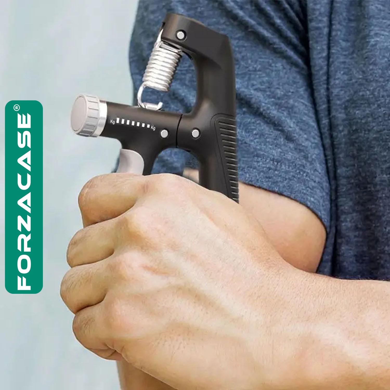 Forzacase Sayaçlı Bilek Güçlendirme Yayı 5-60 Kg Arası Ayarlanabilir Ağırlık - FC654