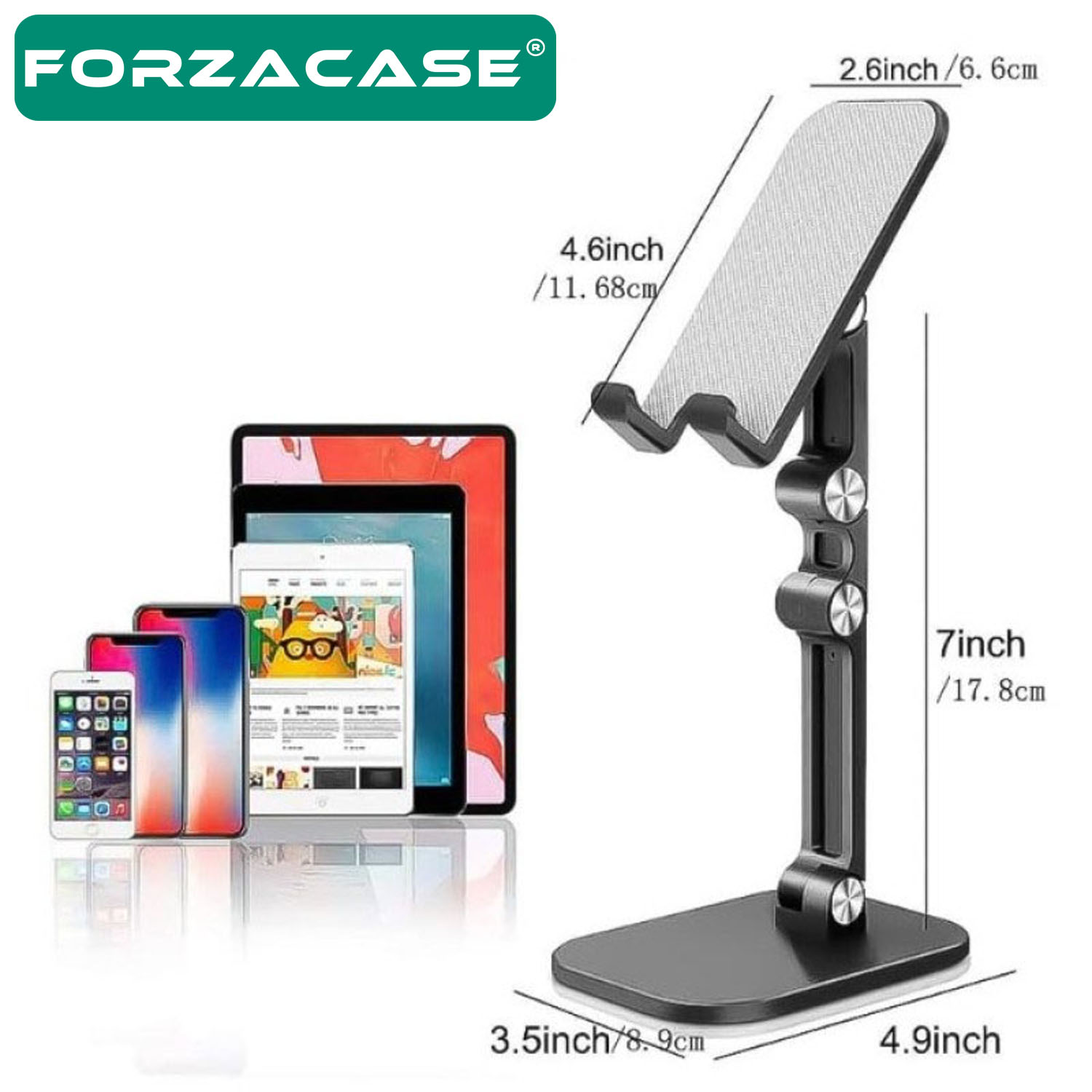 Forzacase Masaüstü Kademeli Ayarlanabilir Tablet Ve Telefon Tutucu Stand - FC656